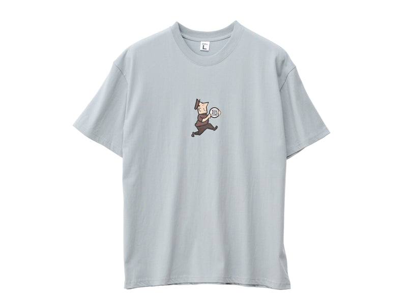 Man With Dot  T-Shirt - Blue Grey