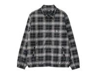 Blended Check Zip Jacket - Black