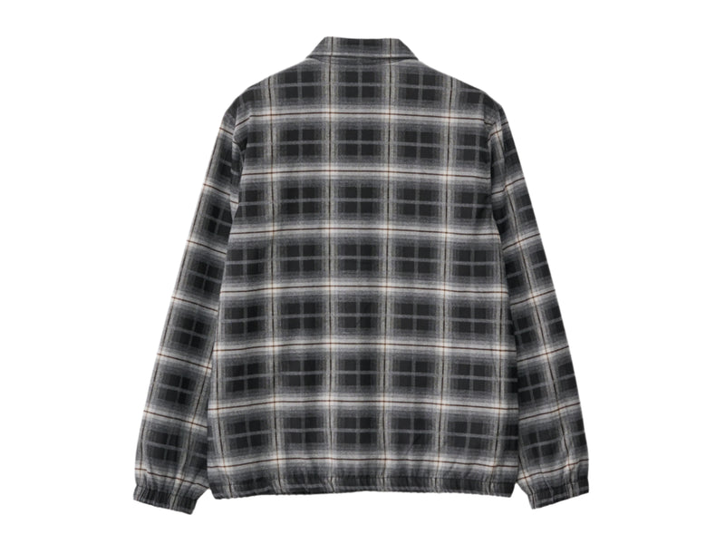 Blended Check Zip Jacket - Black