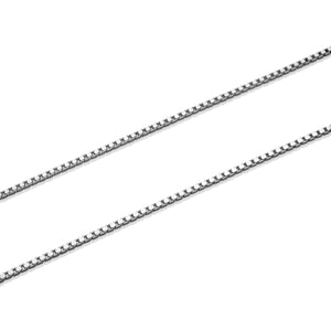 Classic Mike Sterling Silver 2 mm Wide Box Chain - 55 cm