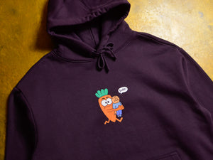 Carrot Carry Hooded Fleece - Plum