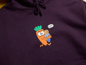 Carrot Carry Hooded Fleece - Plum