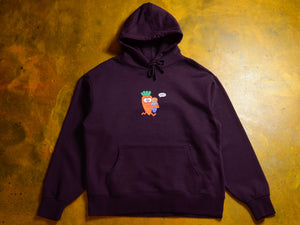 Carrot Carry Hooded Fleece - Plum