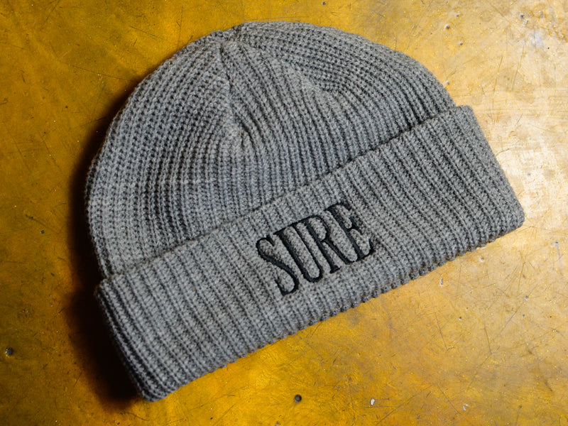 Crew Embroid Cable Beanie - Grey