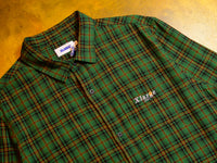 Flower Check LS Shirt - Green