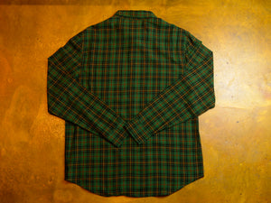 Flower Check LS Shirt - Green