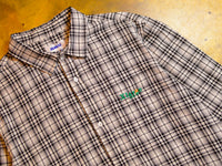 91 Flower Check Shirt - White