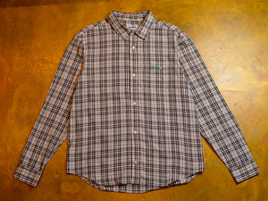 91 Flower Check Shirt - White