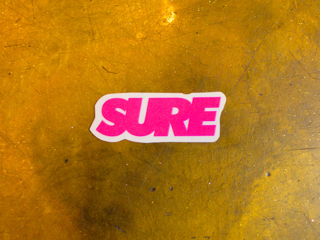 Banner Sticker Small - Pink
