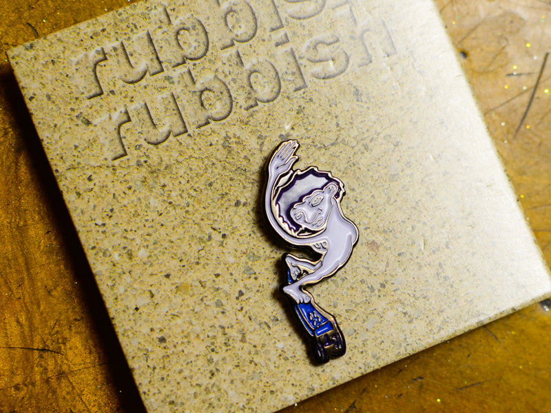 Ron Allen Pin - White