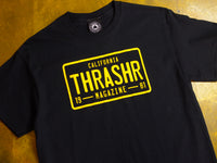 Thrasher License Plate T-Shirt - Black