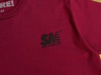 SM T-Shirt - Burgundy / Black