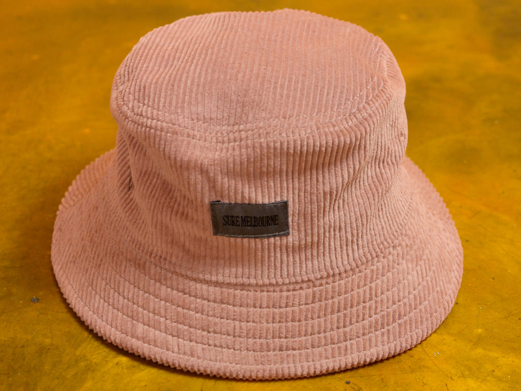 Little Lonsdale St. Cord Bucket Hat - Hazy Pink
