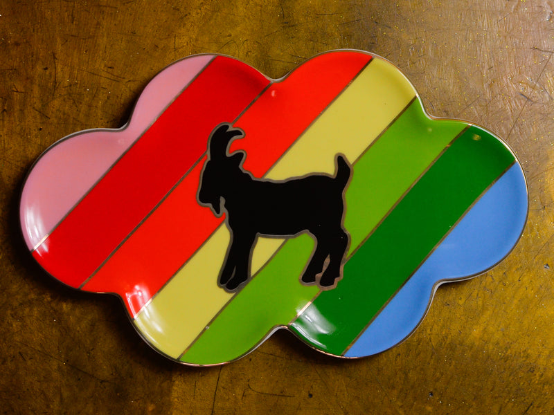 In Goat We Trust Rainbow Tray