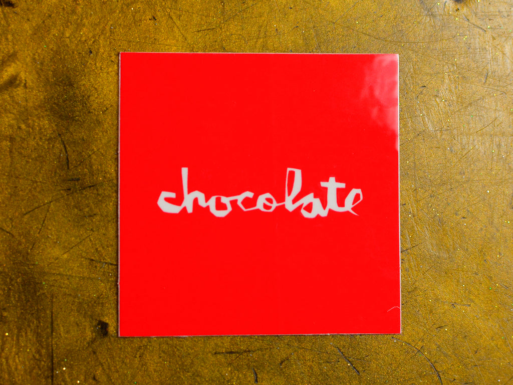 Chocolate Square Logo Small Sticker - Multi