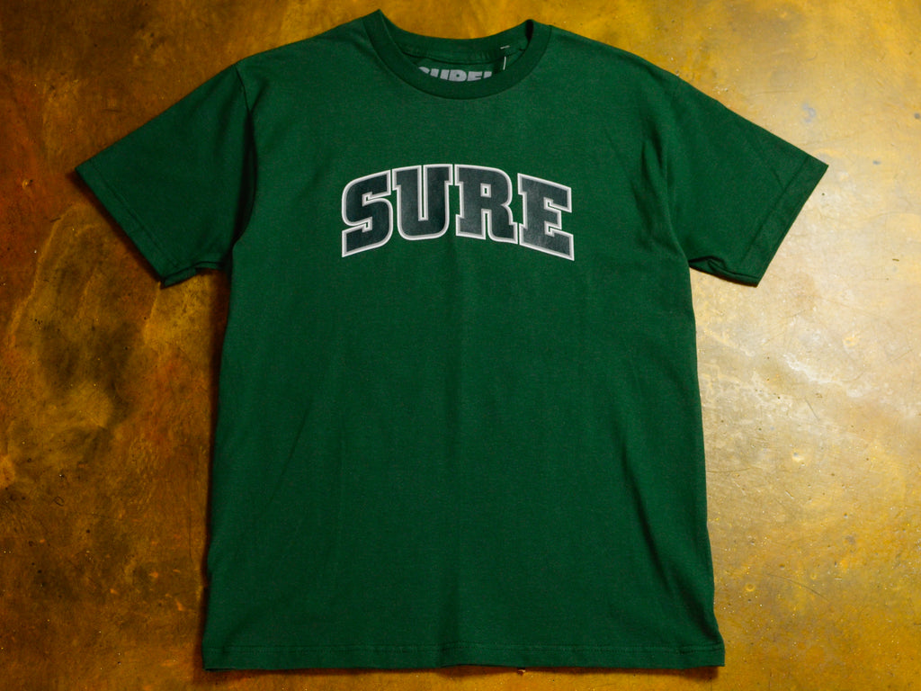 Pea Ess See Bold T-Shirt - Forest Green / Pine Green