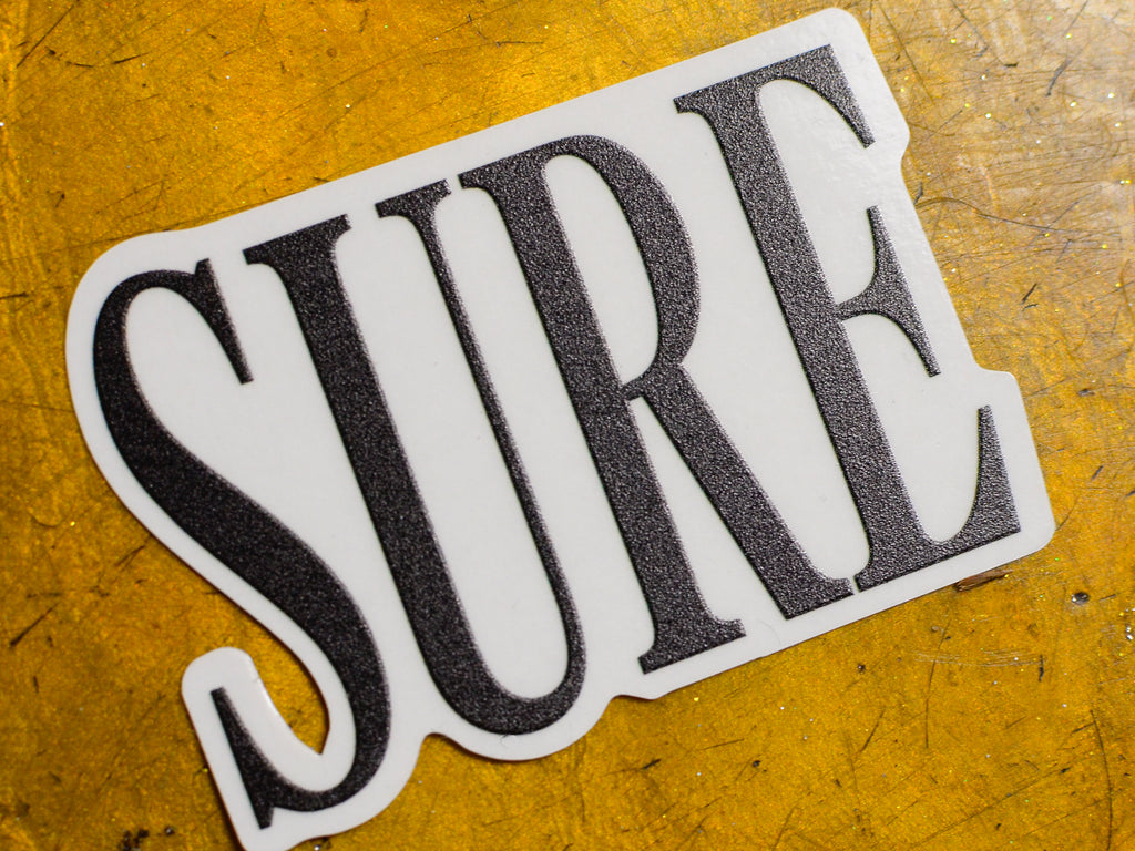 Small Lt. Lonsdale Sticker - Black