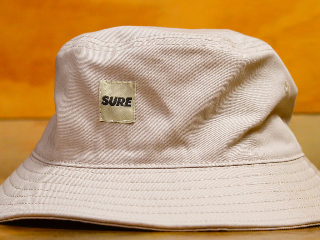 Banner Label Bucket Hat  - Bone