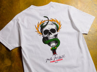 Mike McGill Skull & Snake T-Shirt - White