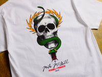 Mike McGill Skull & Snake T-Shirt - White