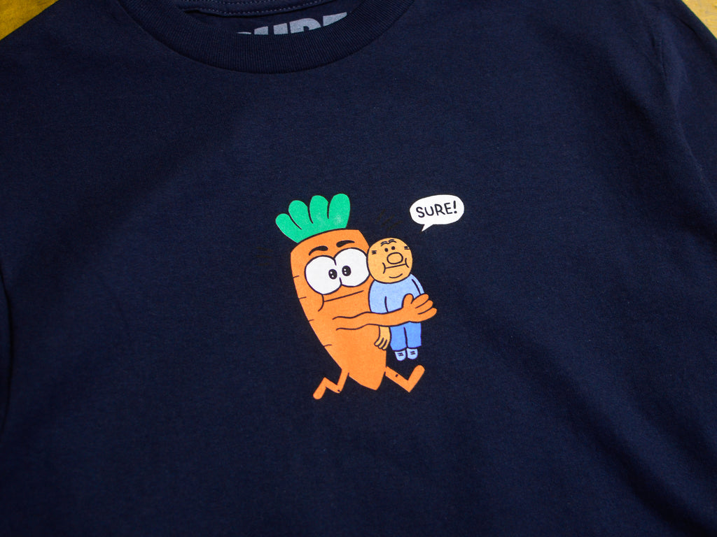 Carrot Carry Long Sleeve T-Shirt - Navy