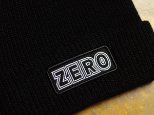 Zero Bold Patch Beanie - Black