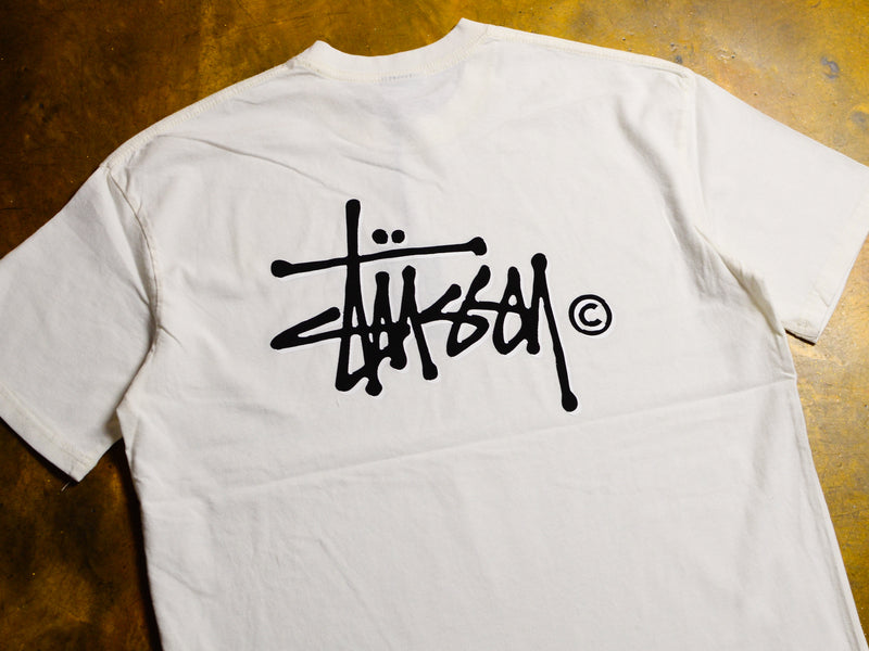 Pigment Shadow Graffiti T-Shirt - Pigment Winter White