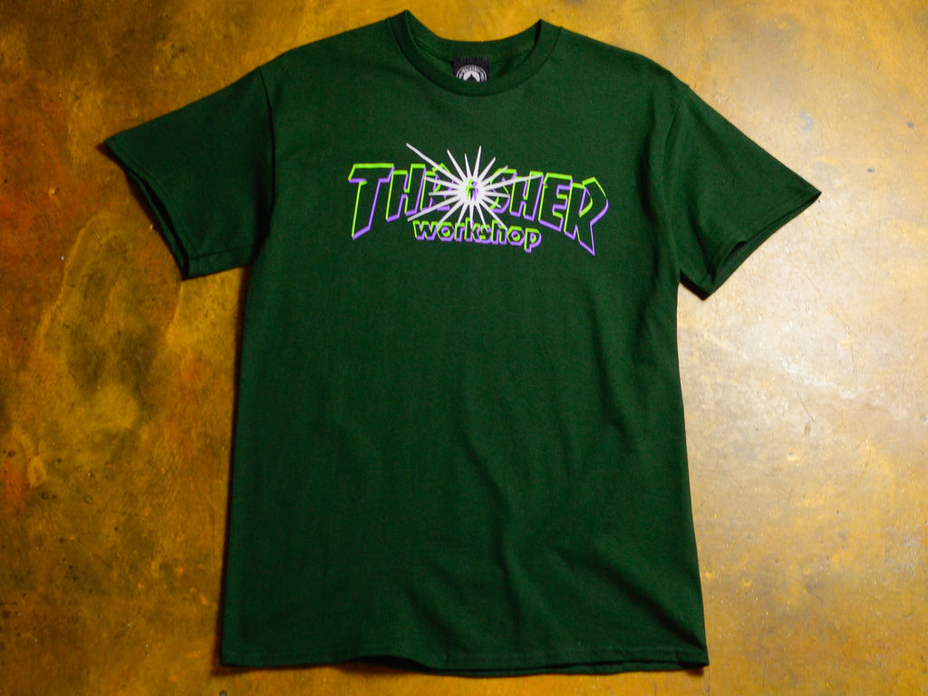 Thrasher x Alien Workshop Nova T-Shirt - Forest Green