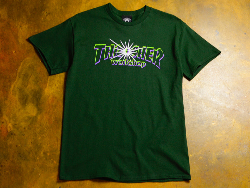 Thrasher x Alien Workshop Nova T-Shirt - Forest Green