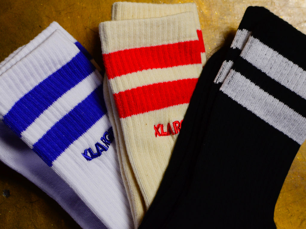 Stripe Organic Sock 3pk - Multi Colour