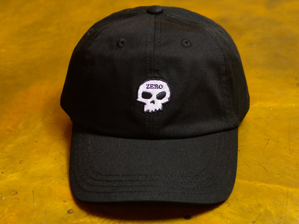 Single Skull Dad Cap - Black