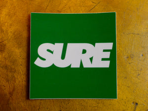 Banner Square Sticker 3" - Green / White