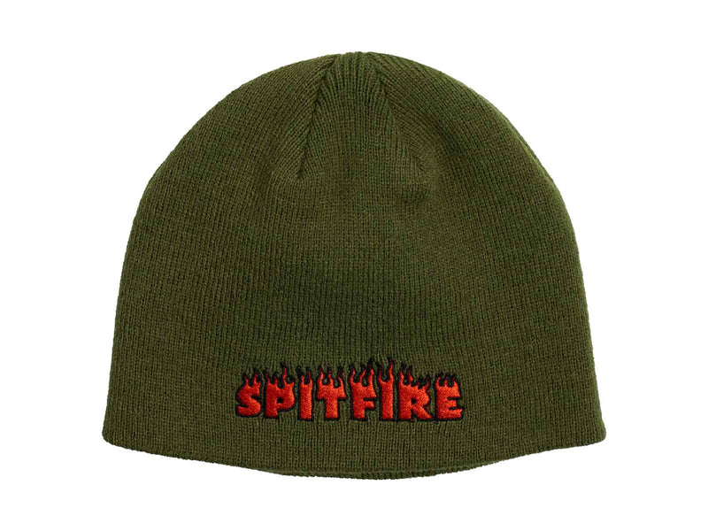 Demon Seed Skully Beanie - Olive