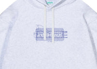 Drafters Pullcord Hood - White Marle