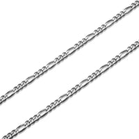 Jimmy Jump Sterling Silver 4 mm Wide Figaro Chain - 55 cm