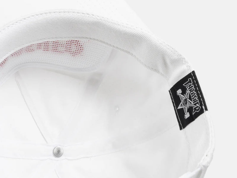Thrasher Magazine Logo Snapback - White / Red