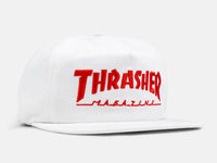 Thrasher Magazine Logo Snapback - White / Red