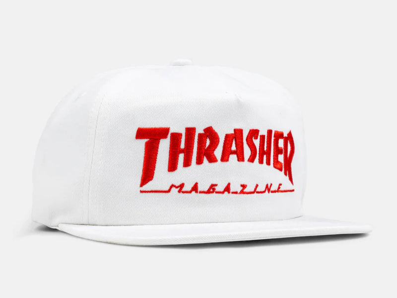 Thrasher Magazine Logo Snapback - White / Red