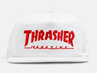 Thrasher Magazine Logo Snapback - White / Red