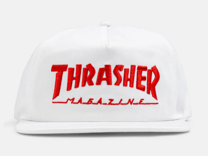 Thrasher Magazine Logo Snapback - White / Red