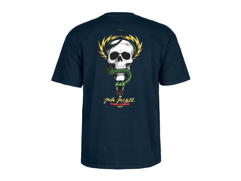 Mike McGill Skull & Snake T-Shirt - Navy