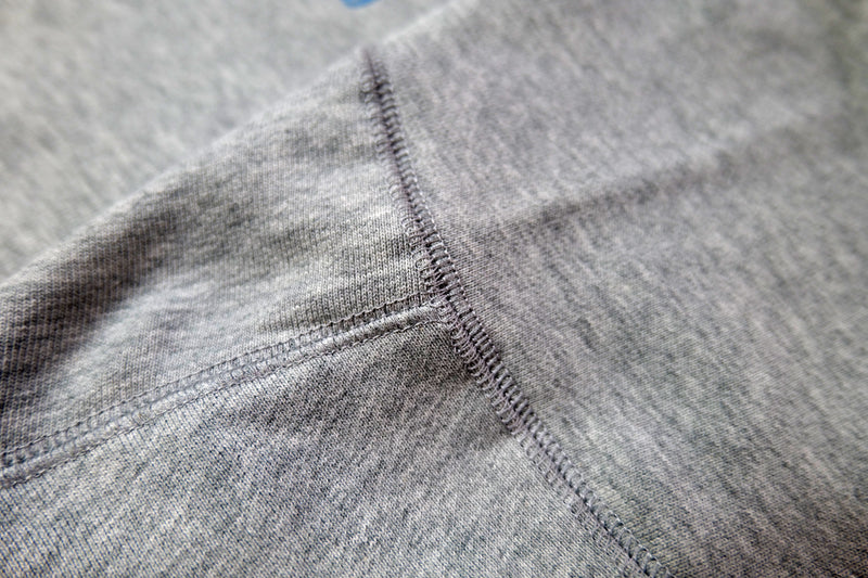 Authentics Embroidered Super Heavyweight Crew - Athletic Heather / Blue