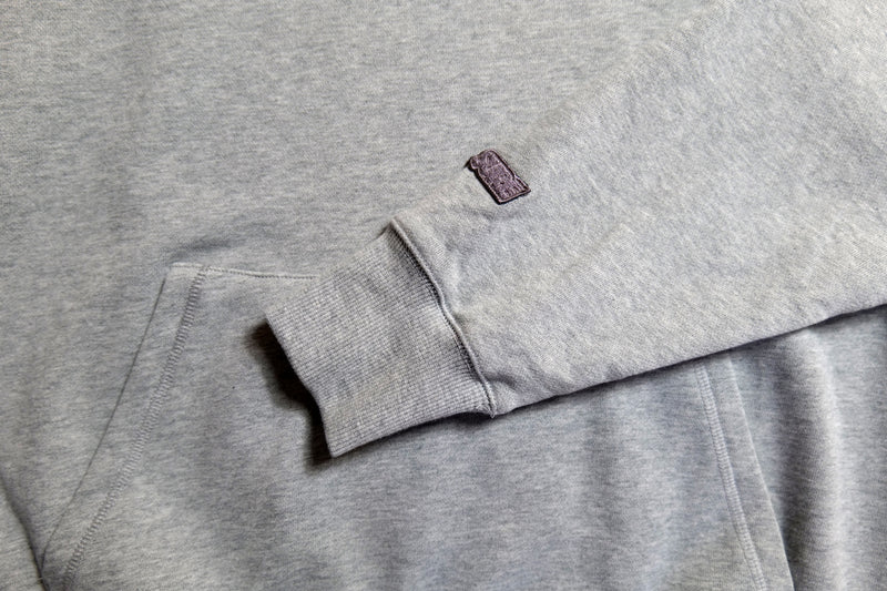 Authentics Embroidered Super Heavyweight Hood - Athletic Heather / Blue