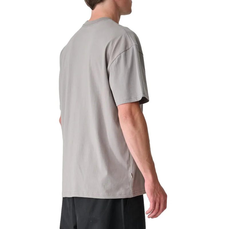 S Cube Mid Block T-Shirt - Stone