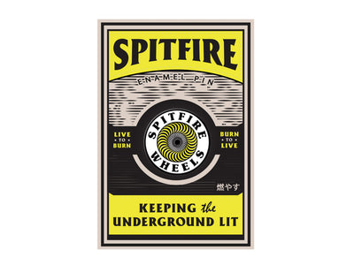 Spitfire - OG Circle Pin - Yellow