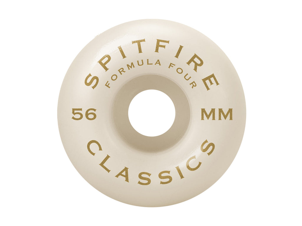 101D Formula Four Classic Swirl Wheels - White 56mm