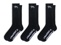 Standard Shawn Sock 3pk - Black