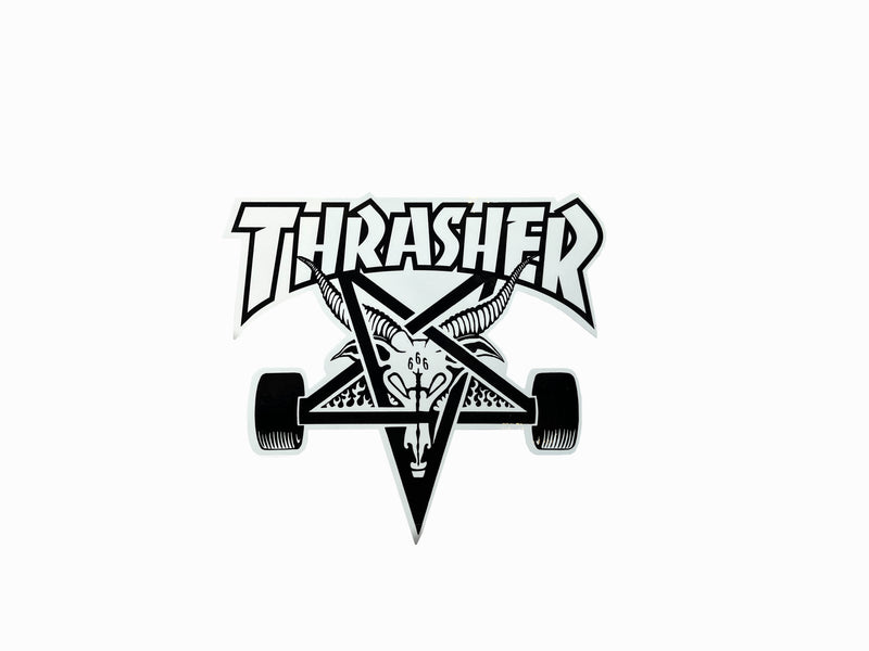 Skate Goat Sticker - White / Black