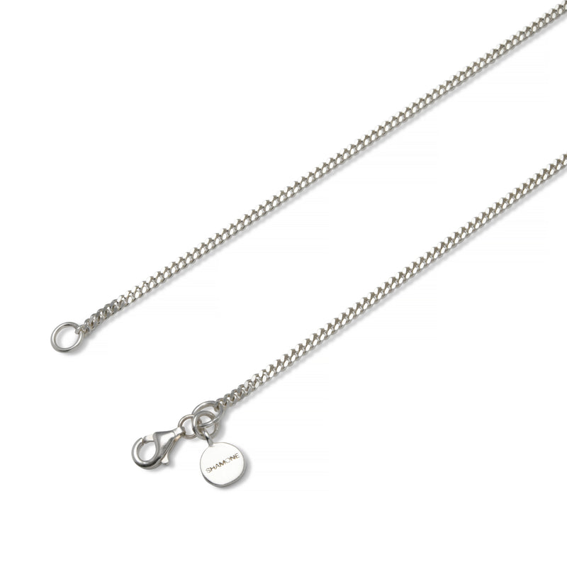 Small Truck Necklace - Sterling Silver 55 cm Curb Chain w/ Small Truck Pendant