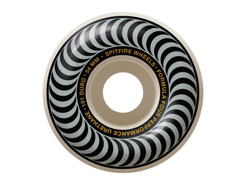 101D Formula Four Classic Swirl Wheels - White 54mm